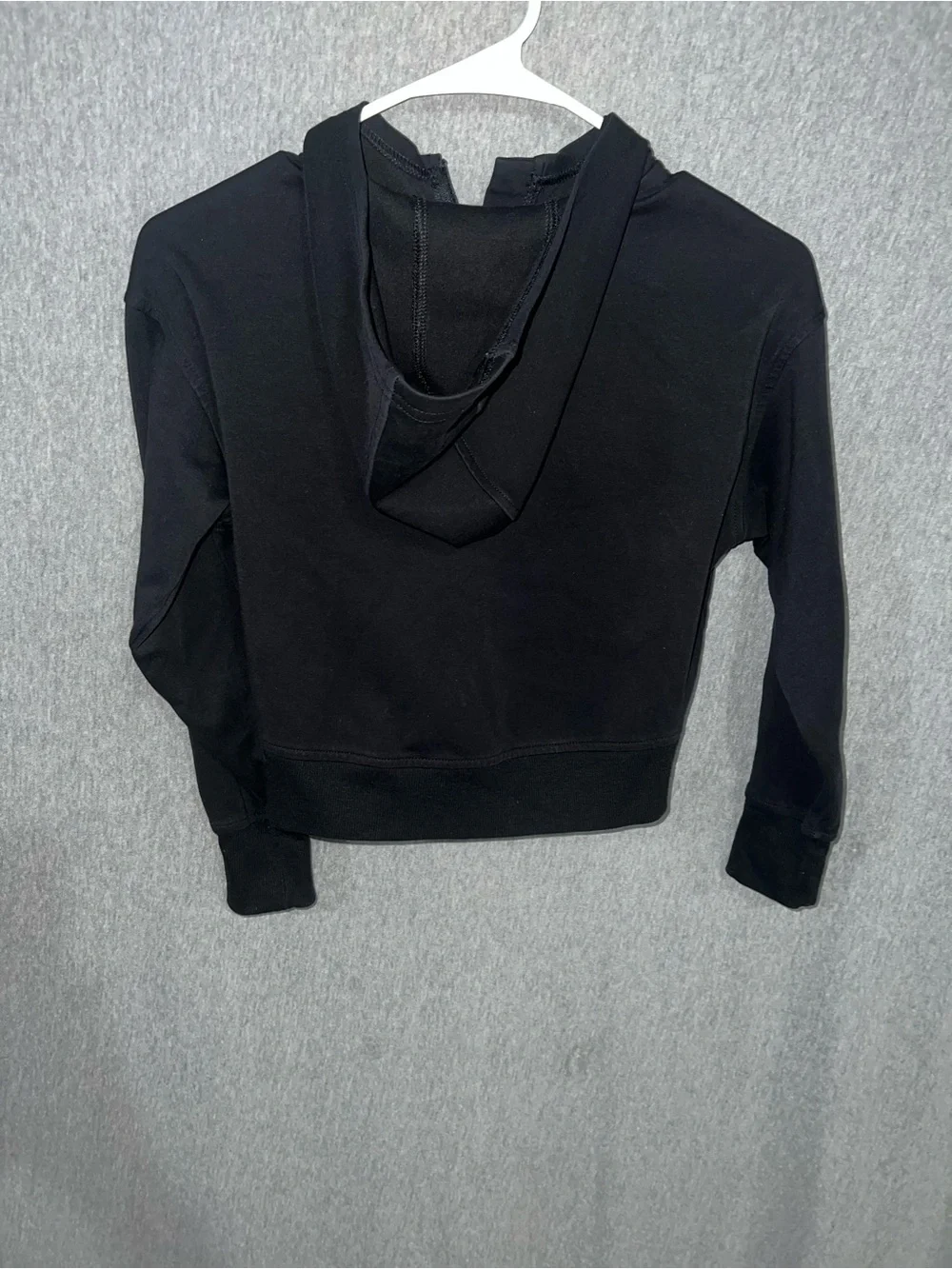 Old Navy Black Cropped Zip Hoodie Jacket